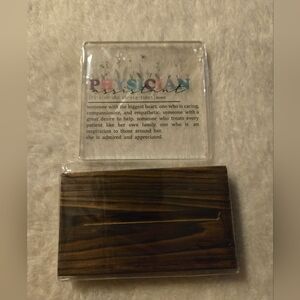 Physician Assistant Floral Desk Plaque Stand Work Decor NIB